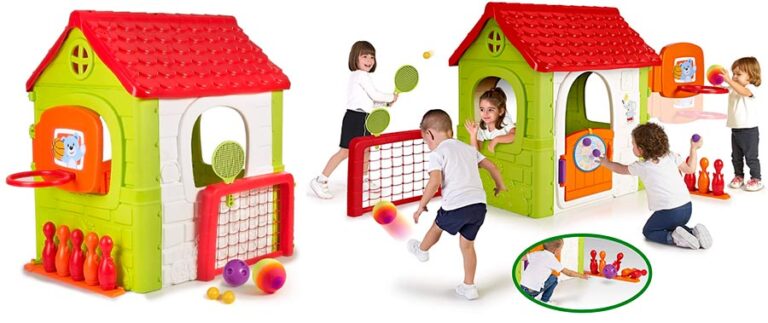 Casetta Da Giardino FEBER Multi Activity House 6 In 1 Per Bambini - 6 Attività, Modello FEH15000